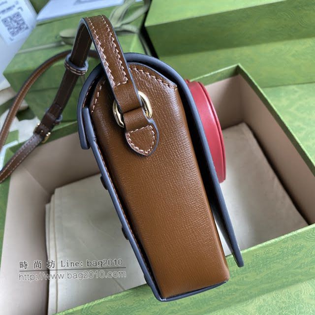 Gucci原厂皮包包 古驰女爱心翻盖包 Gucci单肩斜挎包 637048  gdj1678